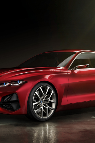 2019 car, BMW concept 4, BMW, 240x320 wallpaper