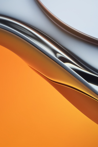 Huawei Stock Abstract, orange-silver metallic shine, texture, 240x320 wallpaper