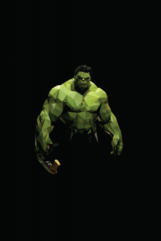 Download wallpaper 240x320 hulk, low poly, superhero, minimalistic art, old  mobile, cell phone, smartphone, 240x320 hd image background, 14799