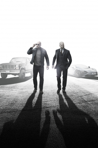Fast & Furious Presents: Hobbs & Shaw, Dwayne Johnson, Jason Statham, 240x320 wallpaper