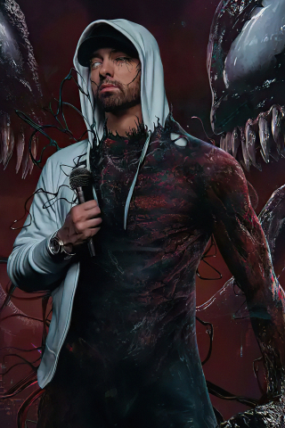 Eminem X Venom, fan art, 240x320 wallpaper
