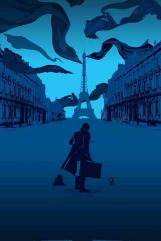 Fantastic Beasts: The Crimes of Grindelwald, movie poster, artwork, 240x320 wallpaper