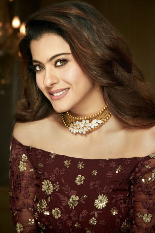 Bollywood, smile, Indian actress, Kajol, 240x320 wallpaper