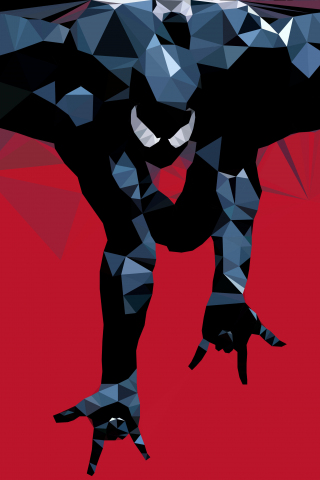 Sinister, spider-man, low poly, art, 240x320 wallpaper
