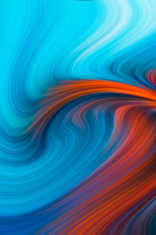 Blue orange swirl, pattern, abstraction, 240x320 wallpaper