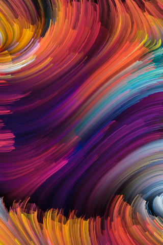 Color, abstract, backdrop, spiral, 240x320 wallpaper