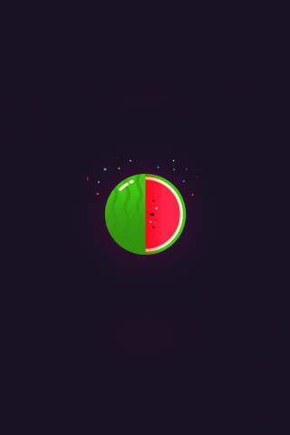 Watermelon, fruit, minimal, 240x320 wallpaper