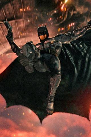 Batman, jump, justice league, 2017 movie, 240x320 wallpaper