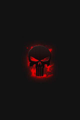 Download wallpaper 240x320 the punisher, skull, logo, art, old mobile, cell  phone, smartphone, 240x320 hd image background, 20122