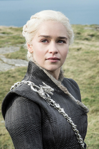Beautiful, Daenerys Targaryen, Game of Thrones, Emilia Clarke, 240x320 wallpaper