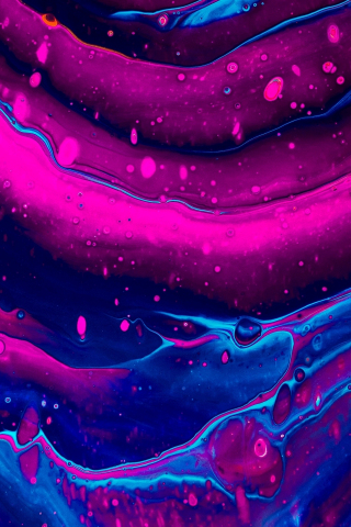 Liquid flow, abstract, art pink-blue, 240x320 wallpaper
