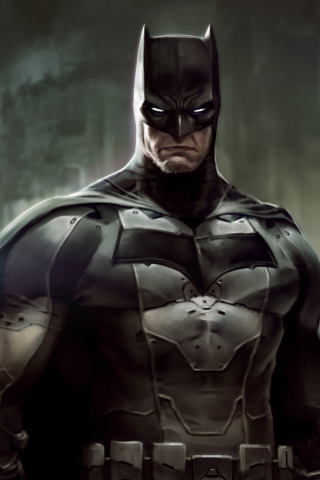 Batman, the dark knight, confident, artwork, 240x320 wallpaper