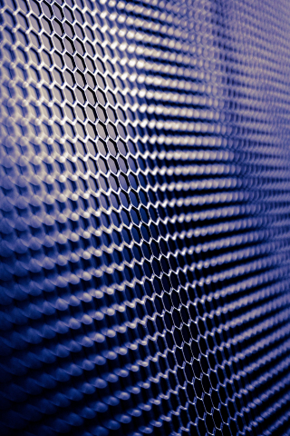 Blue grid, pattern, hexagonal, 240x320 wallpaper