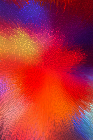 Colorful, micro threads, waves, fractal, blur, colorful, 240x320 wallpaper