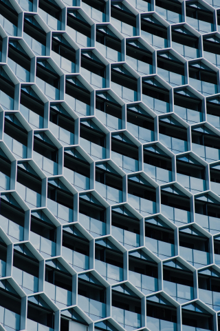 Grid, surface, architecture, building, 240x320 wallpaper