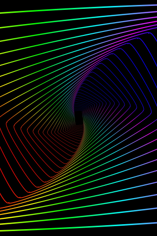 Colorful lines, swirl, abstract, minimal, 240x320 wallpaper