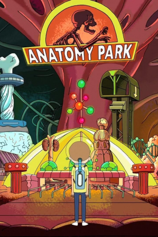 TV show, Rick and Morty, anatomy park, 240x320 wallpaper