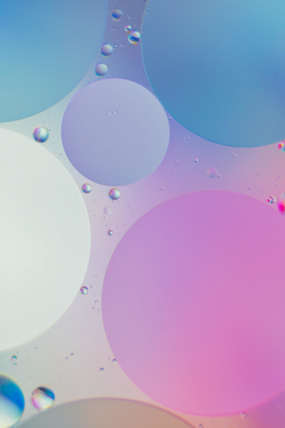 Circles, colorful bubbles, macro, 240x320 wallpaper