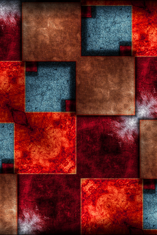 Boxes, squares, colorful, abstract, 240x320 wallpaper