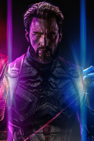 Avengers: infinity war, star-lord, captain America, thor, 240x320 wallpaper
