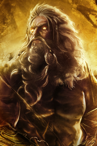 Zeus Warrior, God of War: Ascension, video game, 2022, 240x320 wallpaper