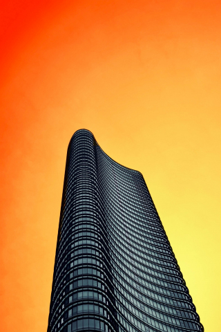High tower building, architecture, 240x320 wallpaper