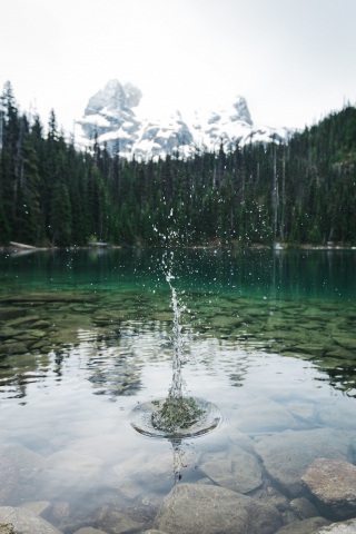 Nature, Joffre Lakes Provincial Park, Canada, 240x320 wallpaper