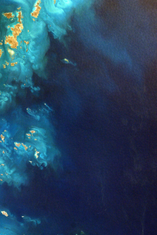 Northwest, Australia, coast, sea, satellite view, nature, 240x320 wallpaper