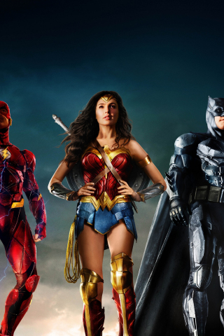 Justice league, movie, team, 2017, 240x320 wallpaper