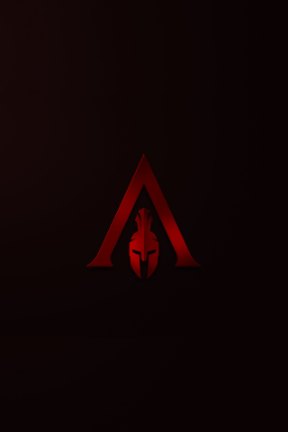 Helmet, minimal, Assassin's Creed Odyssey, 240x320 wallpaper