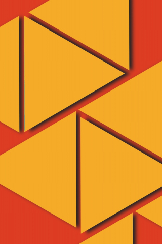 Triangles, pieces, abstract, orange, 240x320 wallpaper