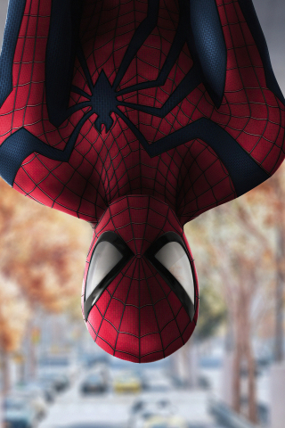 Spiderman beyond, upside down, 2021, 240x320 wallpaper