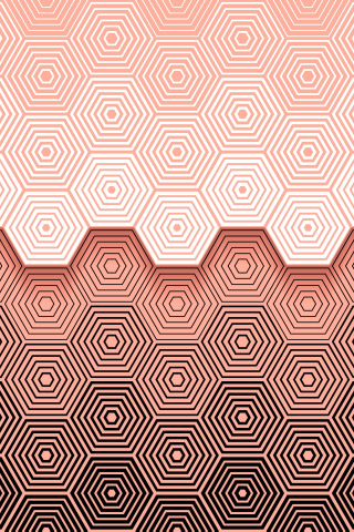 Texture, fractal, hexagonal, art, 240x320 wallpaper