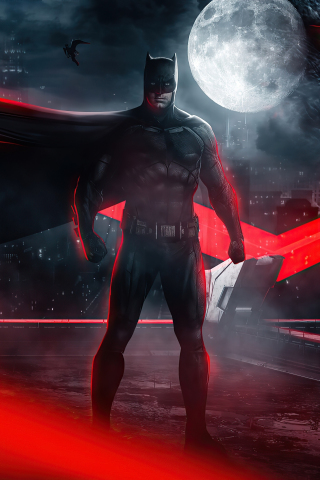 Artwork, Justice League's batman, superhero, 240x320 wallpaper