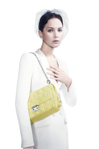 Jennifer Lawrence, Dior, yellow purse, photoshoot, 240x320 wallpaper