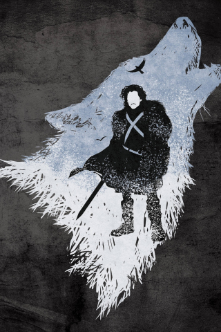 GOT, Jon Snow, tv show, artwork, 240x320 wallpaper