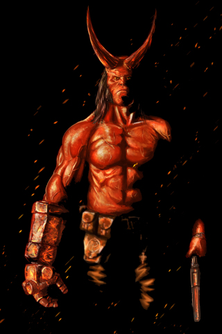 Hellboy, 2019 movie, artwork, 240x320 wallpaper