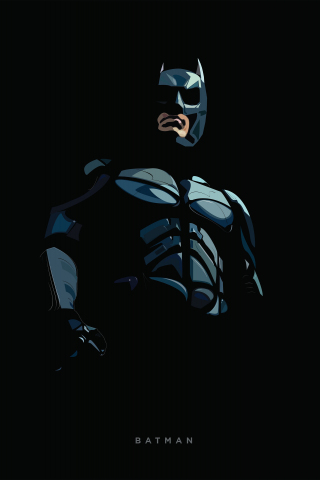Batman, minimal, artwork, 240x320 wallpaper