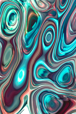 Abstraction, stains, ripples effect, pattern, colorful, 240x320 wallpaper