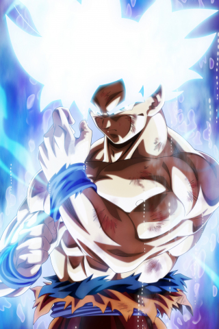Goku, dragon ball super, fan art, anime, 240x320 wallpaper