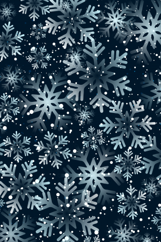Vector, snowflakes, 2019, 240x320 wallpaper
