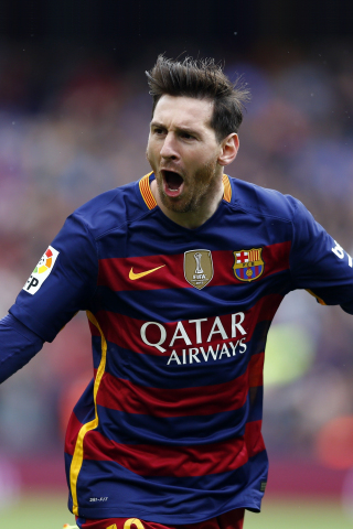 Lionel Messi, goal, celebrity, football player, 240x320 wallpaper