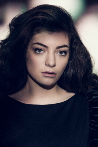 Lorde, famous and gorgeous singer, 240x320 wallpaper