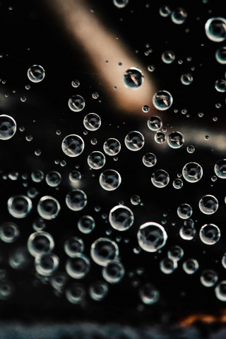 Water drops, water ball, close up, 240x320 wallpaper