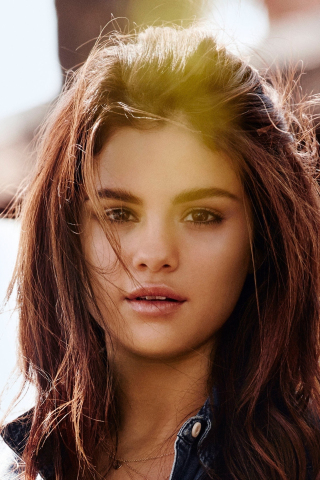 Singer, pretty, actress, Selena Gomez, 240x320 wallpaper