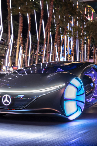 Mercedes-Benz VISION AVTR, on-road, concept car, 2020, 240x320 wallpaper