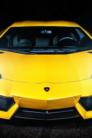 Lamborghini Murciélago, sports car, front, 240x320 wallpaper
