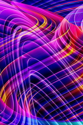 Lines, colorful, abstract, digital art, 240x320 wallpaper