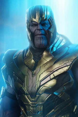 Thanos, viallain, DC studio, art, 240x320 wallpaper