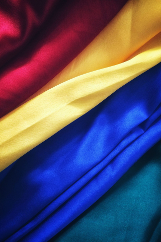 Fabric, red, yellow and blue, multicolor, texture, 240x320 wallpaper